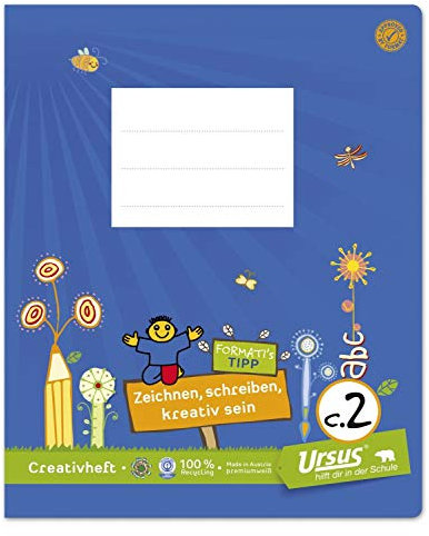 Formati 060541042 Creativheft C.2, liniert, Geschichten gestalten, weiß