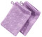 Möve Waschhandschuh 2er-Pack Quadretti Walk-Frottier Viola Größe 15x20 cm