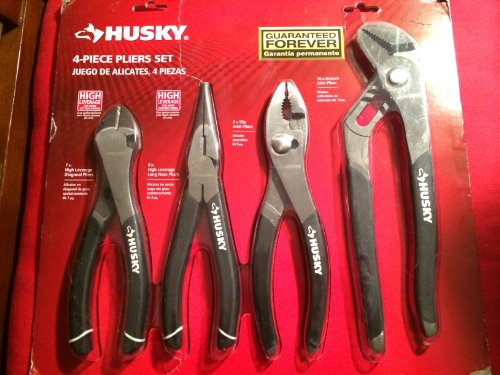 Husky 861461 Pliers Set (4-Piece) by Husky