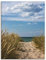 ARTLAND Wanddeko Leinwand Bilder Wandbild 60x80 cm Strand Meer Küste Düne Gräser Himmel Maritim Wolken Ostsee S7VQ