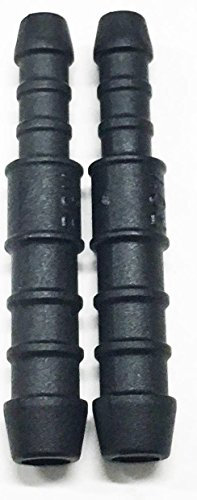 2 x 8mm-6mm Plastic Barbed Reducer Adapter Hose Connector Fuel Pipe Joiner