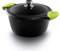 CASTEY - Cacerola Alta de Inducción, 24 cm, Modelo F3-IO24, Aluminio, con Tapa, Revestimiento Antiadherente, Distribuye de Forma Homogénea el Calor, Resistente y Duradera, Libre de PFOA