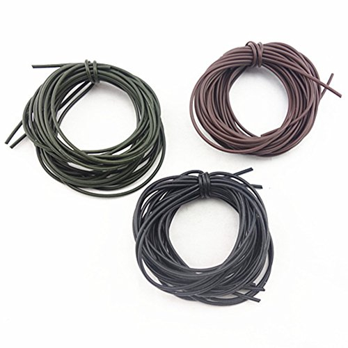 Newshot, filo in silicone per pesca alla carpa, tubicino morbido (3 confezioni da 1 m)