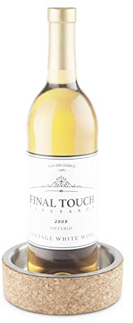 Final Touch Cork & Stainless Steel Bottle Coaster (FTC60)