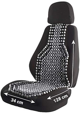 HP Autozubehör 19116 Holzkugel-Sitzauflage Anthrazit