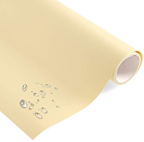 timalo® Klebefolie Uni MATT Elfenbein - selbstklebende Möbelfolie Dekofolie Creme Vinyl Folie - Made in Germany (Wunschlänge am Stück, je 1 Meter x 63 cm)