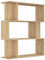vidaXL Bücherregal Raumteiler mit 3 großen 6 kleinen Fächern Standregal Aktenregal Büroregal Raumtrenner Wandregal Regal Sonoma-Eiche 80x24x96cm Holzwerkstoff