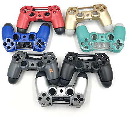 Coque de protection complète en plastique pour manette PS4 JDM-001 avant + arrière (B)