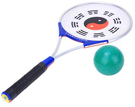 VGEBY Handball Softball Taiji Ball, Griff Silikon Gesicht Ältere Übung Fitness Tai Chi Softball Schläger Taiji Force Schläger Ball(Weiche Stärke) Tai Chi Bailong Ball