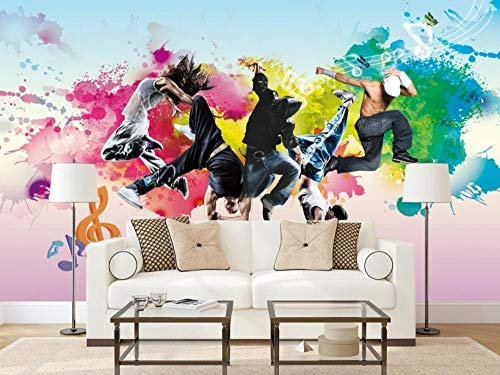 ZXCHEE Fototapete Lebendige Jugend Street Dance Tintenfarbe 200x140cm Tapete Kinderzimmer Vliestapete Wohnzimmer Schlafzimmer Wandtapete Deco