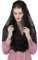 BEAUTELICATE Spitze Mantilla Schal Schleier Tüll Stola Schwarz Blau Für Damen Kirche Messe Kapelle Katholisch Braut V115 (Unendlich Form - Schwarz)