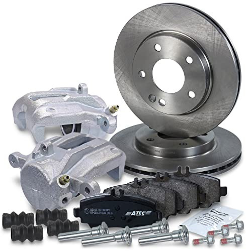 BESTPRICE Set freni asse anteriore incl. dischi freno ventilati Ø 260 mm + 2x pinza freno e pastiglie freno anteriori, compatibile con MERCEDES Classe A (W168)