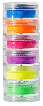 Pigment Nail Powder Fluorescent Powder Color Nail Pigments Dust Nail Glitter Neon Pigment Eyeshadow Powder For Face Body Makeup Nail Arts Decoration Glitter Nail (E, One Size)