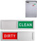 Kiuiom Geschirrspüler Magnet, Sauber/Schmutzig Zeichen, Clean/Dirty Sign, Dishwasher Magnet, Spülmaschine Magnet Indicator, Geschirrspüler Küchenzabehör, Silber, Rot und Grün