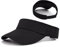 Durio Sonnenblenden für Damen und Herren, verstellbare Visier, Hut, Damenvisiere für Sommerblende, für Herren, Sport, Tennis, Laufmütze, Pure 4 Black, Einheitsgröße