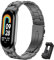 BDIG Compatible Strap for Xiaomi Mi Band 10/Mi Band 9/Xiaomi Mi Band 8, Stainless Steel Replacement Strap with Adjustable Buckle for Xiaomi Mi Band 10/9/Mi Smart Band 8 Black