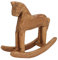 BEIJIALY Holz-Schaukelpferd-Dekor, Handgefertigte Kiefernpferd-Ornamente, Holzpferd, Spielzeugpferd, Kunsthandwerk für Nachttisch, Bücherregal, Vitrine für Büro
