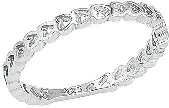 Amor Ring 925 Sterling Silber Damen Ringe, Silber, Herz, Kommt in Schmuck Geschenk Box, 2037282