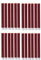 LED Stabkerzen 24 Stück ECHTWACHS Rot - mit Timer Funktion 6 Stunden - 24cm Höhe für Kerzen 2,2cm Durchmesser 2 AAA Batterien notwendig LED Stabkerzen 4er Set Rot (sechs Mal) bewegliche Flamme Licht