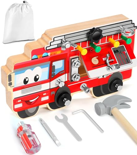 Gontence Montessori Toys for 3 Year Olds - Montessori Screwdriver Board - Wooden Toys for 4 Year Old Boys Girls - Kids Toys Age 5 6 - Fine Motor Skills Toys