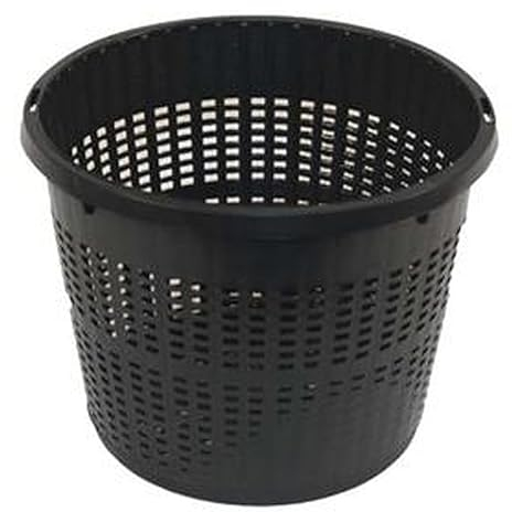 Cestas para plantas de estanque, forros de arpillera, macetas marginales acuáticas (5, 22 cm, redondas, 3 litros)