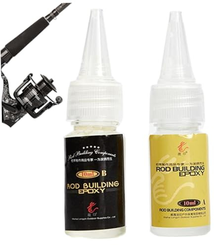 2PCS Fishing Rod Repair Glue, 10ml Transparent Fishing Rod Epoxy Glue, DIY Fishing Rod Tip Repair Glue for Raft Rod, Cassette, Fishing Rod Guide Ring, Rod Tip Repair