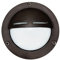 Außenleuchte Wand Messing massiv Glas GX53 IP64 rund D: 14 cm Schwarz antik Maritim Schiffslampe Balkon Terrasse Wandleuchte außen Outdoor Lampe