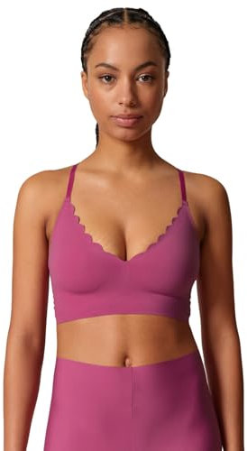 Skiny Damen Bustier mit herausnehmbare Pads Micro Essentials 084272 Gr. 36 in Fading Berry