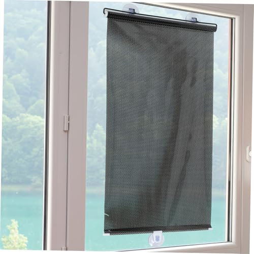Cabilock 6st Jalousien Mit Saugnapf Jalousien Kleben Durchsichtige Vorhänge Nacht Abdeckung Silber Rollos Magnetische Jalousien Sonnenschutz Fürs Auto Tür Rot PVC-kunststofffolie Black