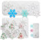 PXBSNB 3 Stück Schneeflocken Silikonform Weihnachten, DIY Epoxidharz Formen Weihnachten, Verschiedenen Größen Gießformen Silikon, Resin Giessformen Silikon für Anhänger Seife Torten Gelee