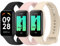 YLK 3 Pièces Bracelet Compatible avec Redmi Smart Band 2/Xiaomi Smart Band 8 Active Femme Homme, Souple Silicone Bracelet de Remplacement pour Xiaomi Smart Band 8 Active (Noir/Starlight/Rose Clair)