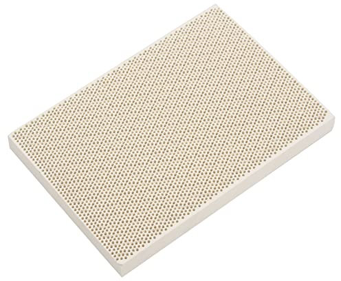 Jrifedptry Placa de soldadura de cerámica de panal para estufa de gas, 135 x 95 x 13 mm