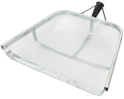 Erntesieb Metall-Maisschaufel Schaufel Geschlitztes Getreidesieb Schaufel Kolbensieb Bauernhofschaufel Sammelwerkzeug für Outdoor Aktivitäten-Kein Griff