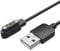 2 Pin 4mm Smart Watch Charger Magnetic for Reflex Active Radley Series 20 YAMAY SW022, Ticwatch GTX, AGPTEK LW11, Xiaomi Haylou RT LSO5S, Smartwatch Fast Charging Cable USB for Safe Stable Charging