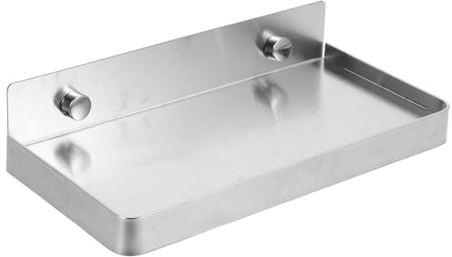 Healifty Edelstahl Wandhalterung für Handys und Kleine Badezimmerregale Selbstklebend Rostfrei ohne Bohren für Dusche und Toilette