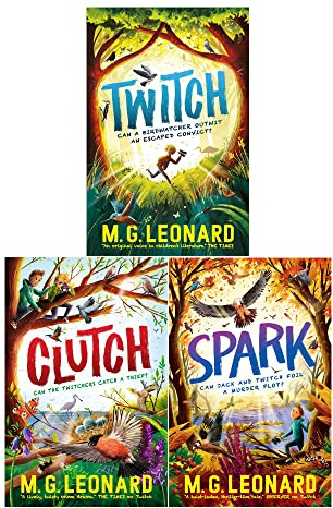 M. G. Leonard The Twitcher Series Collection 3 Book Set Inc Clutch, Spark & Twitch