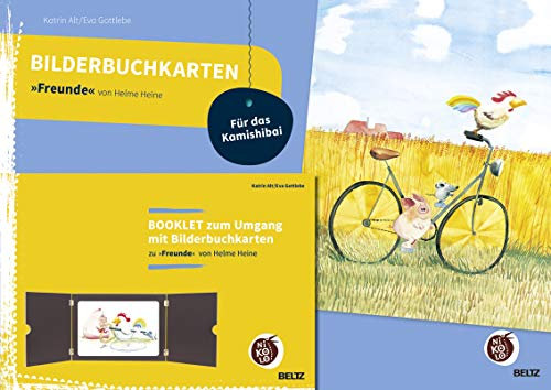 Bilderbuchkarten »Freunde« von Helme Heine: Mit Booklet zum Umgang mit 12 Bilderbuchkarten für das Kamishibai (Beltz Nikolo Bilderbuchkarten)