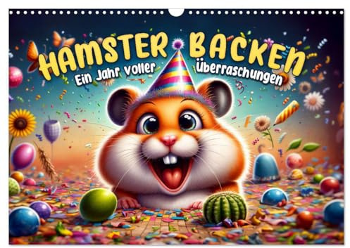 Hamsterbacken: Ein Jahr voller Überraschungen (Wandkalender 2026 DIN A3 quer), CALVENDO Monatskalender: Ein Jahr voll Hamster-Spaß! (CALVENDO Tiere)