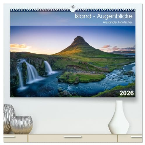 Island - Augenblicke 2026 (hochwertiger Premium Wandkalender 2026 DIN A2 quer), Kunstdruck in Hochglanz: Die raue Schönheit der europäischen Vulkaninsel (CALVENDO Natur)