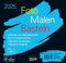 Foto-Malen-Basteln Bastelkalender schwarz quer 2025: Fotokalender zum Selbstgestalten. Do-it-yourself Kalender mit festem Fotokarton. Format: 16 x 15,5 cm