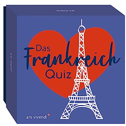 Das Frankreich-Quiz - Box mit 66 Spielkarten und Anleitung