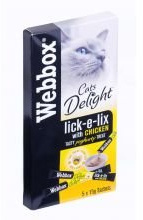 PET-774327 Webbox Lick-e-Lix Chicken & Zinc (5pk) 10 Pack