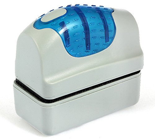 Foxpic - Cepillo magnético para acuario y pecera de cristal, rascador de algas, limpiador, flotante (7 x 3,5 x 7 cm)