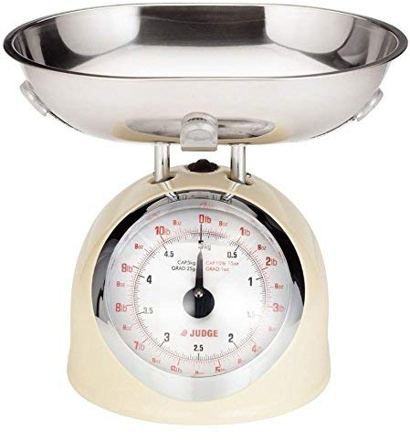 Judge kitchen 5kg traditional scales cream