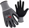 QEAR SAFETY - 3 paia di guanti da lavoro per uso generico, in microfoam nitrile, X-large/10, Grigio