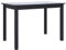 vidaXL Gummiholz Massiv Esstisch Holztisch Küchentisch Esszimmertisch Speisetisch Tisch Massivholztisch Esszimmer Küche Schwarz 114x71x75cm MDF-Platte