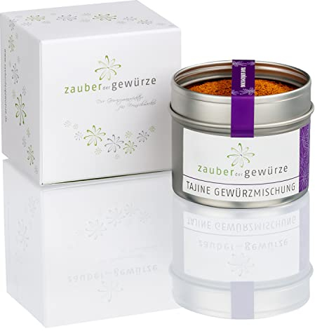 Zauber der Gewürze Tajine 1-er Geschenkbox | Gewürze Geschenkset mit einem orientalischen Gewürz in Premiumqualität, als Geschenk für Hobbyköche & Genießer, 50 g