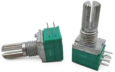 NO LOGO LSB-Potentiometer, 5pcs RK097G RK097N B5K B10K B20K B50K B100K B500K RV097NS Doppelpotentiometer 3pin 5pin 6pin 3/5/6 / P/Feet/pin 15mm (Größe : RK097G B50K 6Pin)