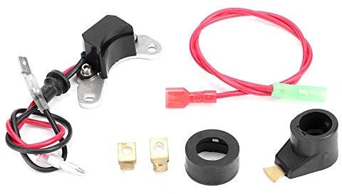 Qiilu Kit di conversione dei punti di accensione elettronici per auto, set di accensione elettronica adatto per 25D + DM2 adatto per accensione elettronica auto