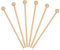 Baguette de Percussion 6 Pièces Baguette en Bois Maillet Baguettes de Percussion Marteau pour Instrument Glockenspiel, Xylophone, Carillons Éoliens, Gravures sur Bois, Cloches